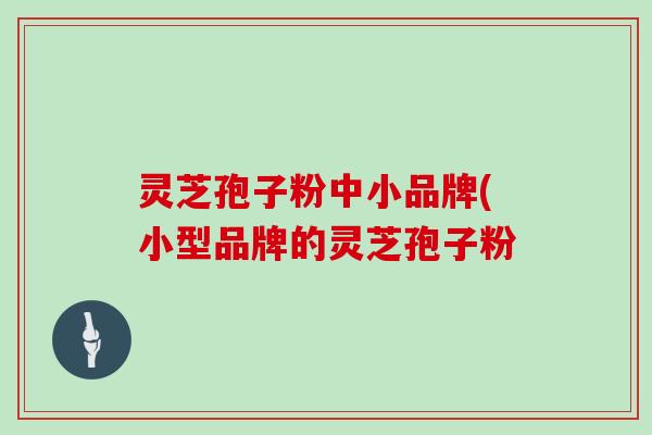 灵芝孢子粉中小品牌(小型品牌的灵芝孢子粉