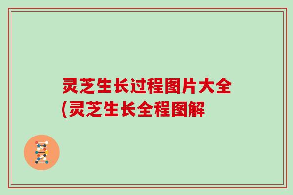 灵芝生长过程图片大全(灵芝生长全程图解