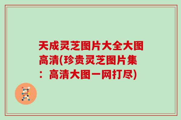 天成灵芝图片大全大图高清(珍贵灵芝图片集：高清大图一网打尽)