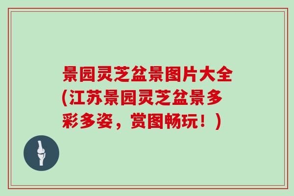 景园灵芝盆景图片大全(江苏景园灵芝盆景多彩多姿，赏图畅玩！)
