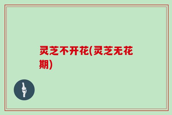 灵芝不开花(灵芝无花期)
