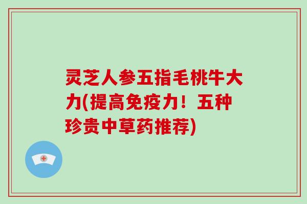 灵芝人参五指毛桃牛大力(提高免疫力！五种珍贵中草药推荐)