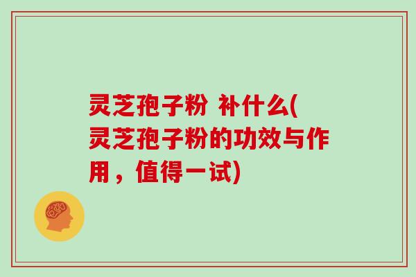 灵芝孢子粉 补什么(灵芝孢子粉的功效与作用，值得一试)