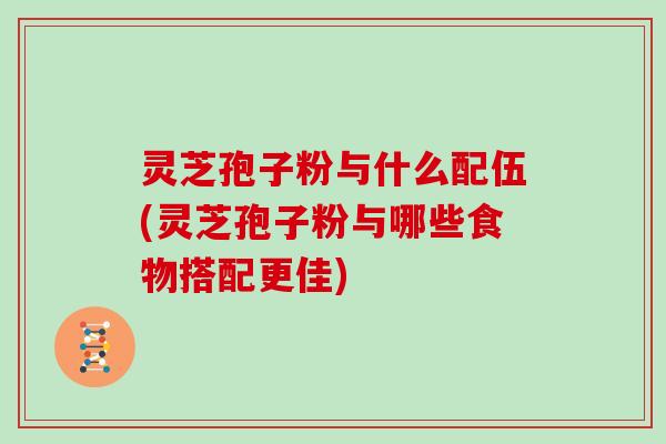 灵芝孢子粉与什么配伍(灵芝孢子粉与哪些食物搭配更佳)