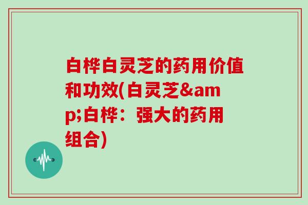 白桦白灵芝的药用价值和功效(白灵芝&白桦：强大的药用组合)
