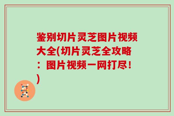 鉴别切片灵芝图片视频大全(切片灵芝全攻略：图片视频一网打尽！)