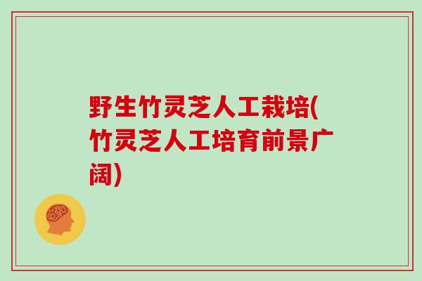 野生竹灵芝人工栽培(竹灵芝人工培育前景广阔)