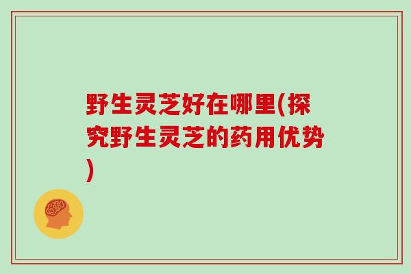 野生灵芝好在哪里(探究野生灵芝的药用优势)