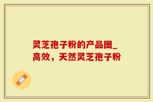 灵芝孢子粉的产品图_高效，天然灵芝孢子粉