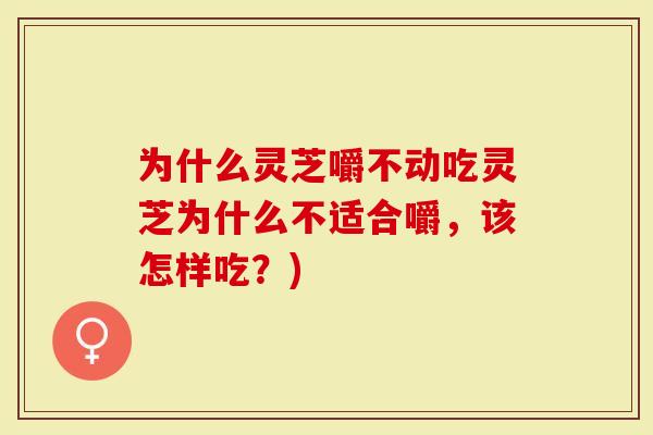 为什么灵芝嚼不动吃灵芝为什么不适合嚼，该怎样吃？)