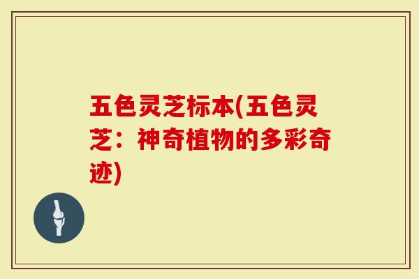 五色灵芝标本(五色灵芝：神奇植物的多彩奇迹)