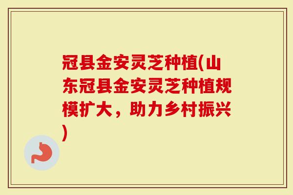 冠县金安灵芝种植(山东冠县金安灵芝种植规模扩大，助力乡村振兴)