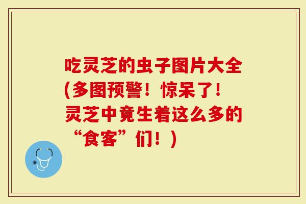 吃灵芝的虫子图片大全(多图预警！惊呆了！灵芝中竟生着这么多的“食客”们！)