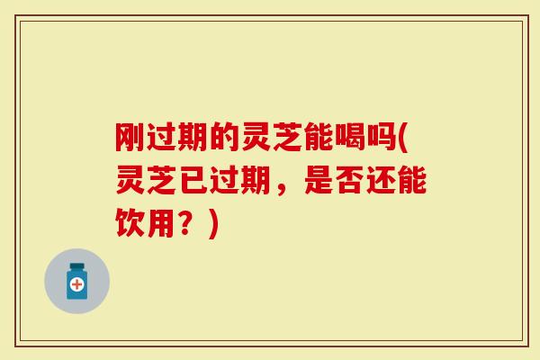 刚过期的灵芝能喝吗(灵芝已过期,是否还能饮用?)-第1张图片-灵芝大师 刚过期的灵芝能喝吗(灵芝已过期,是否还能饮用?)-第1张图片-灵芝大师