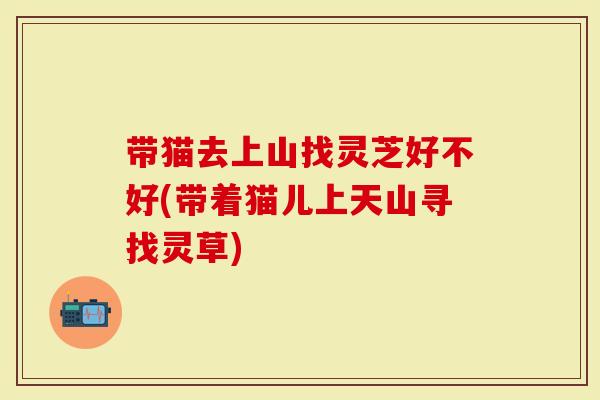带猫去上山找灵芝好不好(带着猫儿上天山寻找灵草)