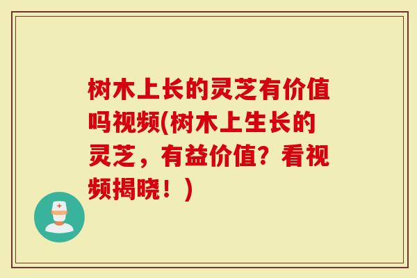 树木上长的灵芝有价值吗视频(树木上生长的灵芝，有益价值？看视频揭晓！)