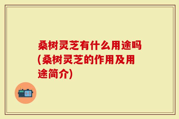 桑树灵芝有什么用途吗(桑树灵芝的作用及用途简介)