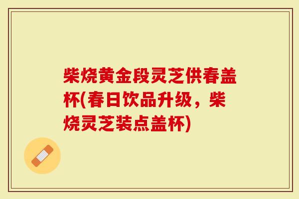 柴烧黄金段灵芝供春盖杯(春日饮品升级，柴烧灵芝装点盖杯)