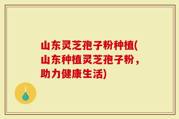 山东灵芝孢子粉种植(山东种植灵芝孢子粉，助力健康生活)