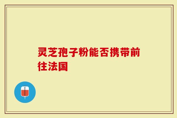 灵芝孢子粉能否携带前往法国-第1张图片-灵芝大师 灵芝孢子粉能否携带前往法国-第1张图片-灵芝大师
