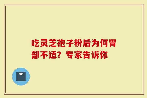 吃灵芝孢子粉后为何胃部不适？专家告诉你