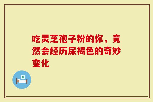 吃灵芝孢子粉的你，竟然会经历尿褐色的奇妙变化