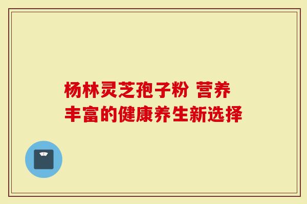杨林灵芝孢子粉 营养丰富的健康养生新选择